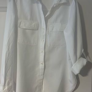 Dex white shirt with pockets